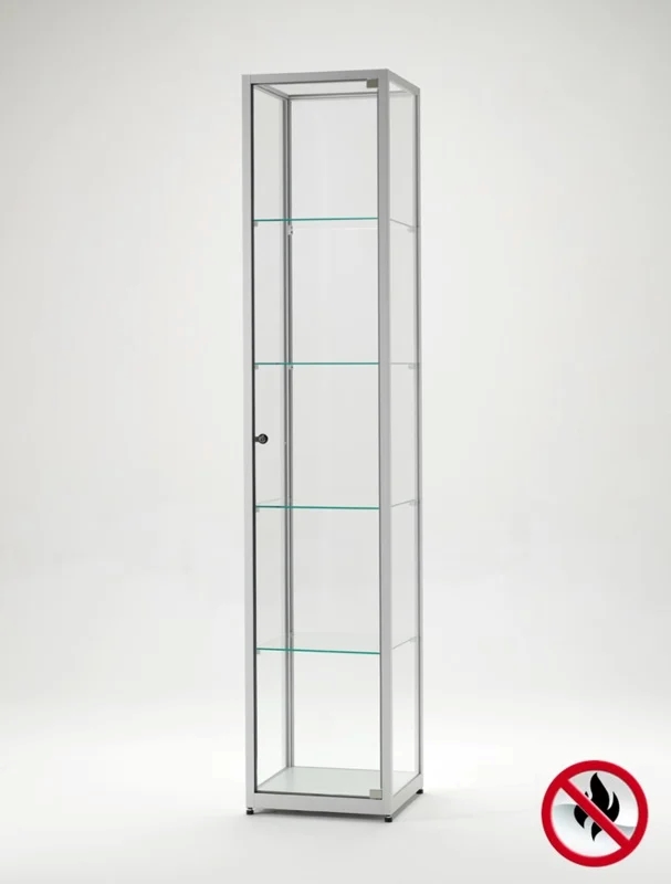 Brandschutzvitrine BMS mit ESG-Sicherheitsglas, in 400, 500 oder 600 mm