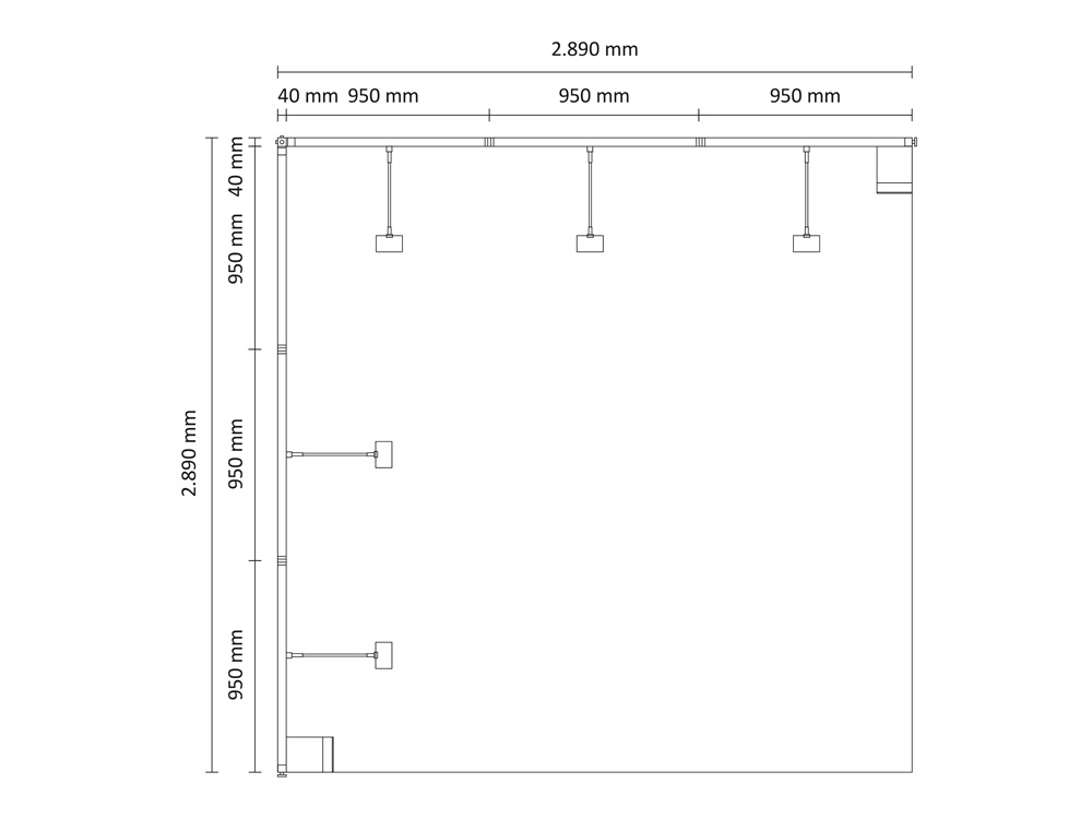 Octawall Messestand 3x3m Eckstand