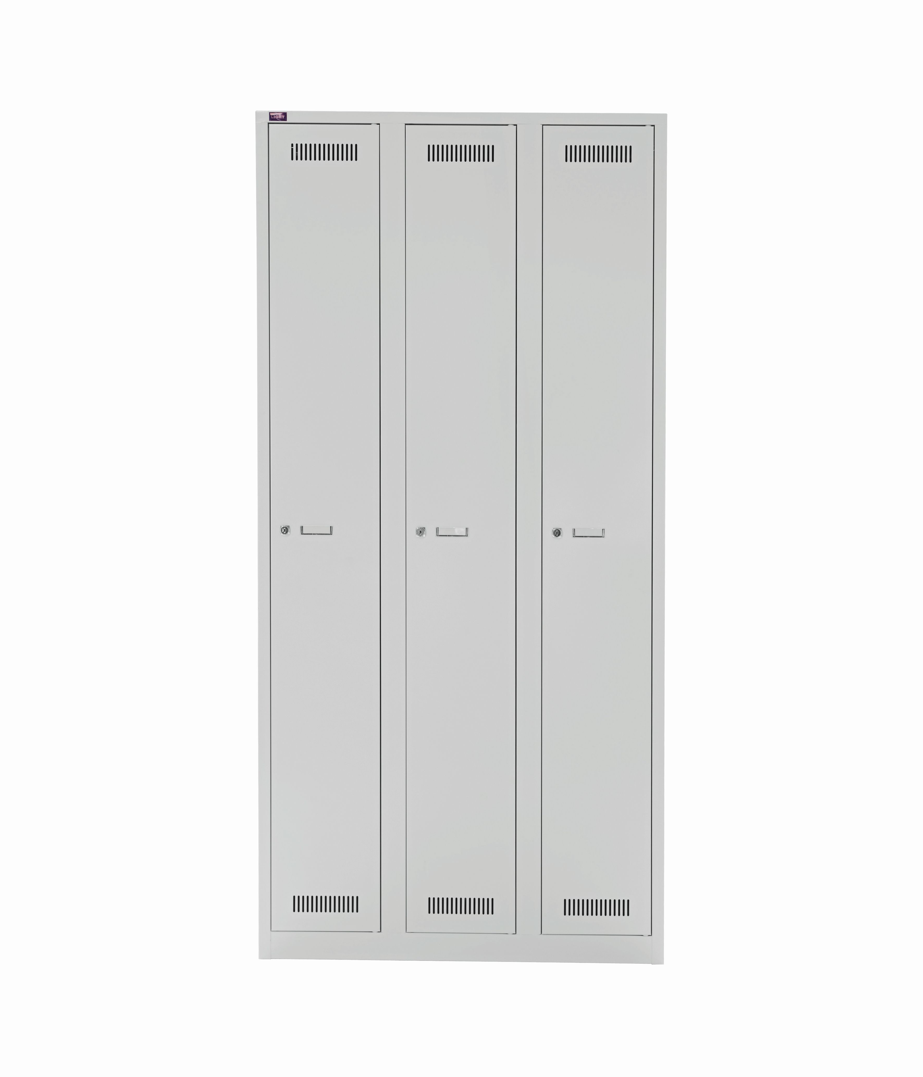 Bisley Garderobenschrank LIGHT 3 Abteile - je 1 Fach Abteilbreite 40cm