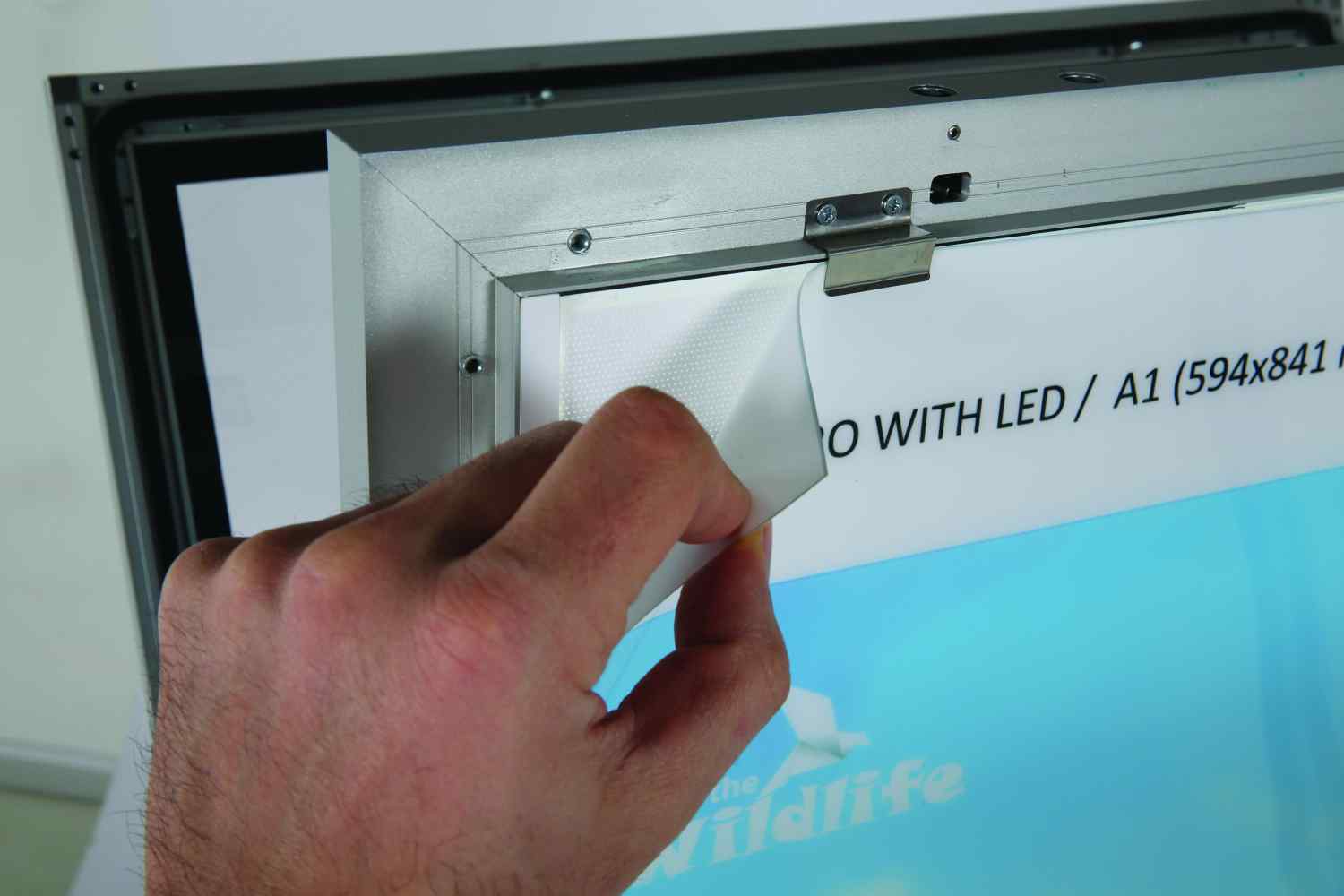 LED Kundenstopper Windpro wasserfest DIN A1