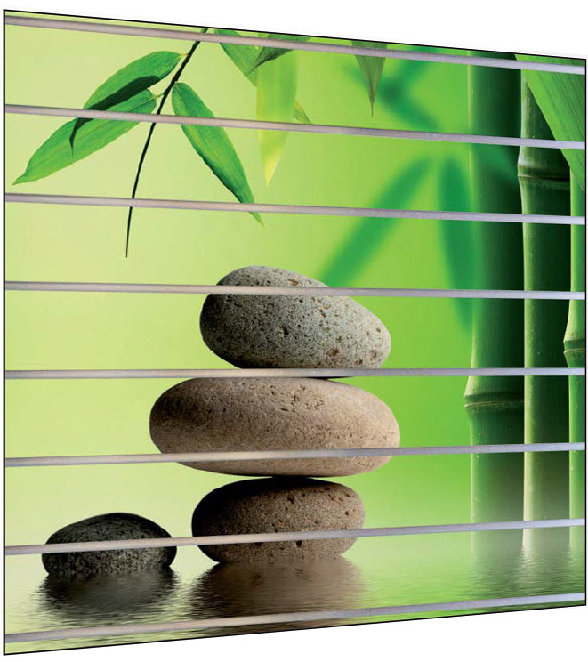 SPACEWALL® light Lamellenwand Digitaldruck inkl. Alu-Schienen