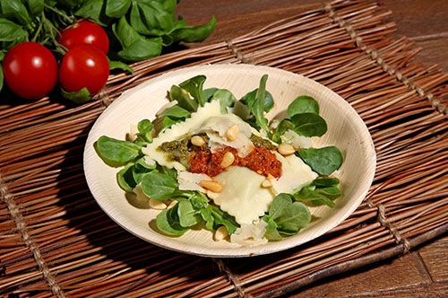 Rucola, Essen, Mittagessen, Mahlzeit, Ravioli