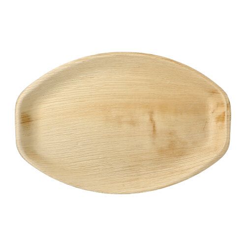 Palmblatt Teller oval "pure", 37 x 25 cm, VPE= 60 Stück (10x 6)