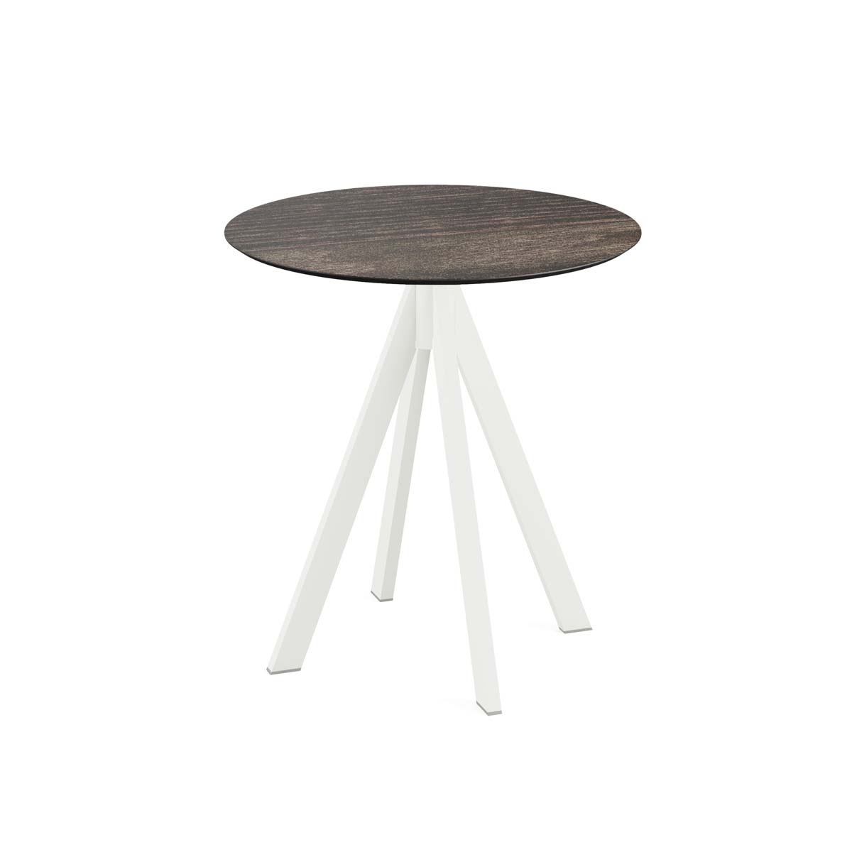 Infinity Bistrotisch HPL Ø70 cm - Gestell Weiß