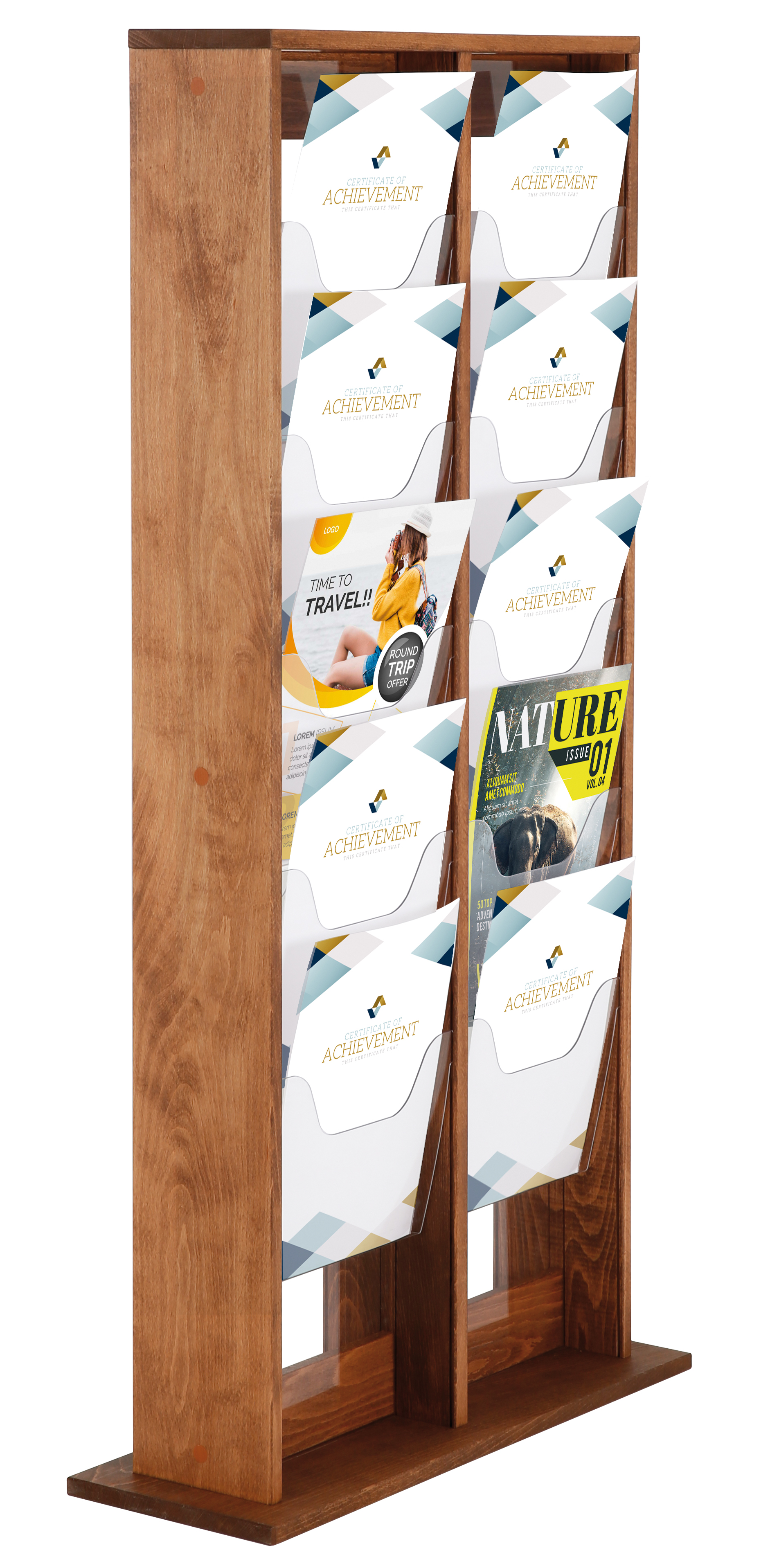 Boden Prospektständer WoodMagazine 