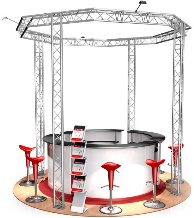 Messestand Traverse FD 23 - 3,5 x 3,5 m