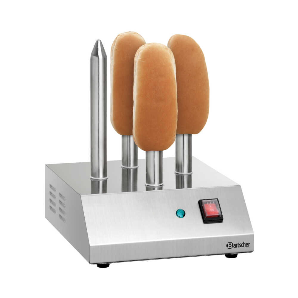 Bartscher Hot-Dog-Spießtoaster T4, 4 Toast-Stangen, 190 Watt, 230V