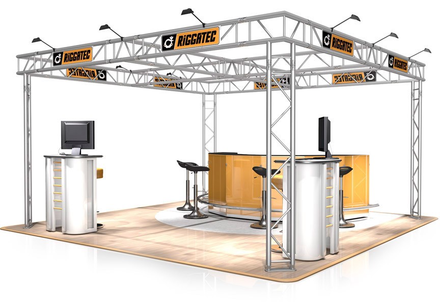 Messestand Traverse FD 32 - 4 x 4 m