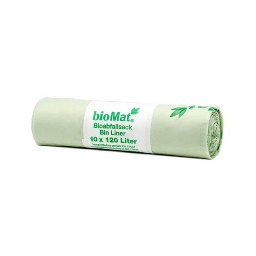 Kompostbeutel auf Stärkebasis 120 l, 130 x 88 cm ohne Tragegriff, 1 VPE = 200 Stück (20 x 10)