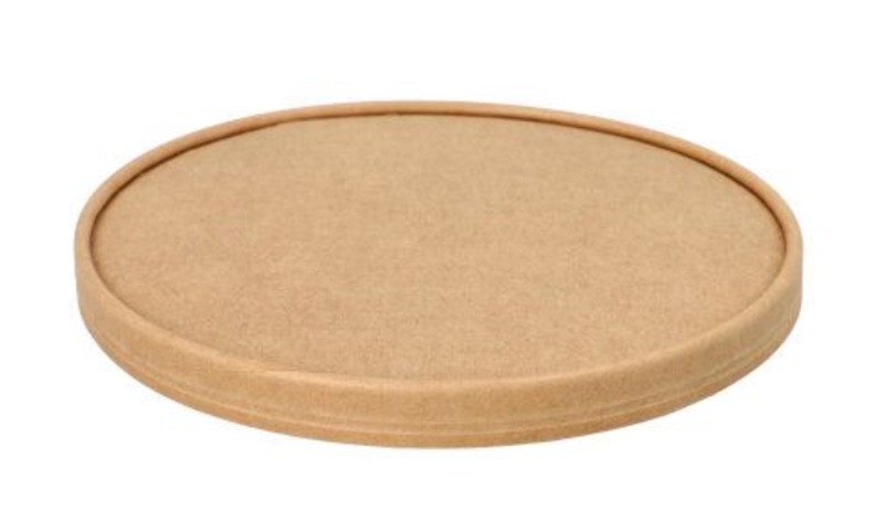 Deckel für Salatschalen, Pappe "pure" rund Ø 18,4 cm braun VPE = 300 Stück (6x 50Stück)