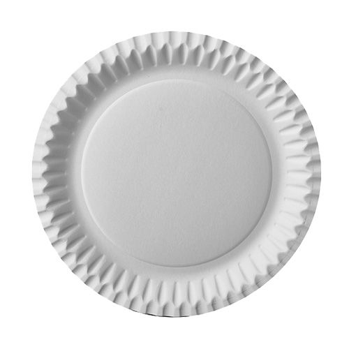 Pappteller rund Ø 23 cm, weiß, VPE= 600 Stück (12x 50Stück)