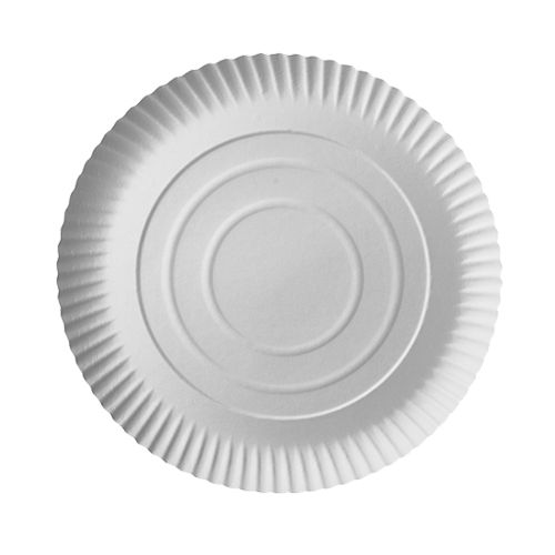 Pappteller rund "pure", Ø 26 cm weiß, VPE= 200 Stück (2x 100)