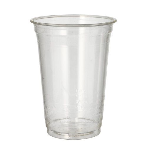 PLA-Becher, Kaltgetränkebecher, "pure" 0,4 l glasklar, VPE= 1040 Stück (16x 65)