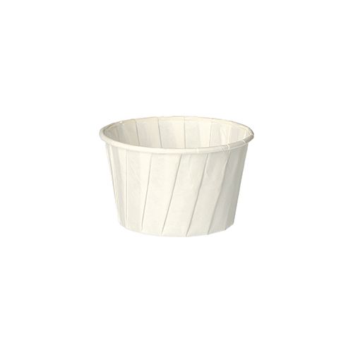 Dressingbecher aus Papier "pure" 90 ml 6,6 cm x 4,2 cm weiß, VPE= 2000 Stück (20x 100)