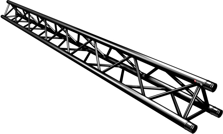 Naxpro-Truss FD 33 Strecke 350 cm RAL9005 - Schwarz - Seidenmatt