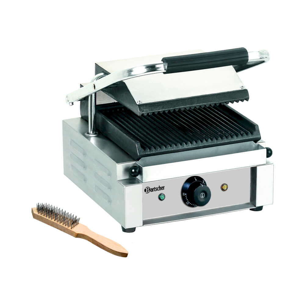 Bartscher Kontaktgrill 1800 1R, Grillfläche 22x23,5 cm, 1800 Watt, 230V