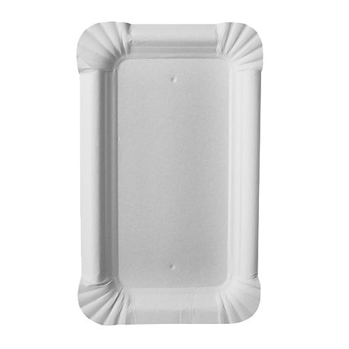 Pappteller eckig "pure", 9 x 15 cm, VPE= 2000 Stück (8x 250)