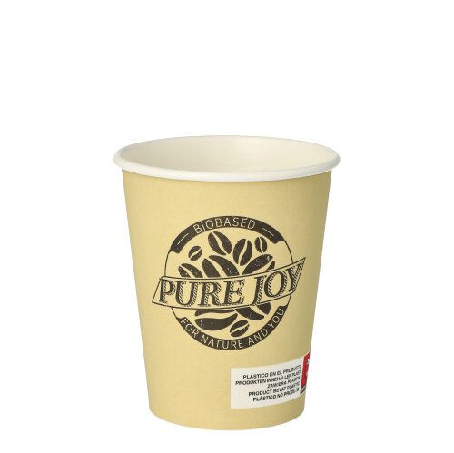 Pappbecher "pure" 0,2 l creme "Pure Joy", VPE= 200 Stück (10x 20)
