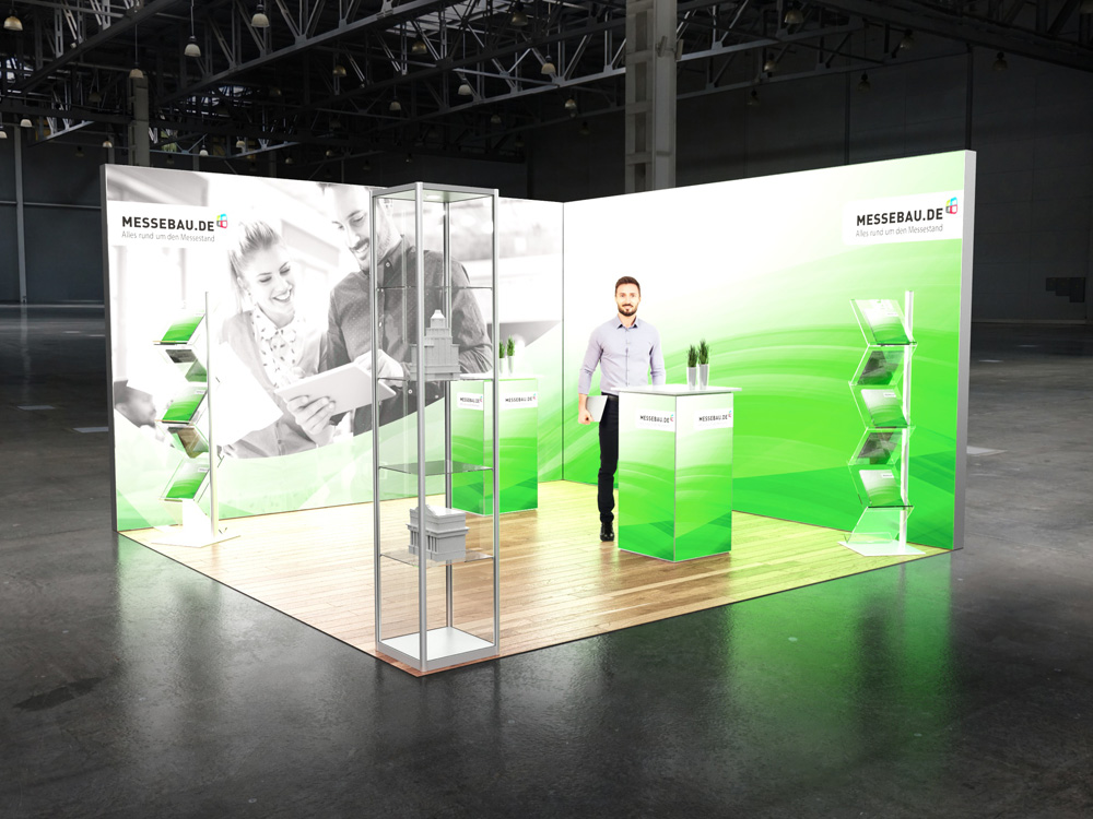 Octalumina LED Messestand 4x4m Eckstand