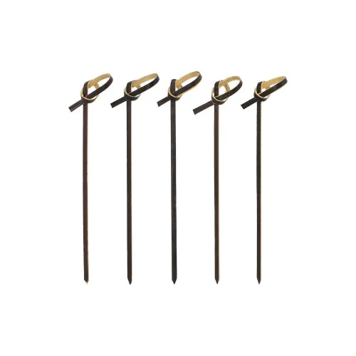 Fingerfood-Picker "pure" 10 cm schwarz "Knoten", VPE= 1500 Stück (6x 250)