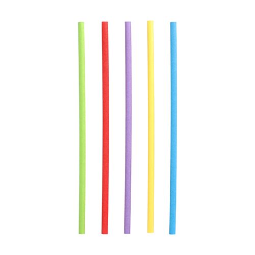 Papierstrohhalme Ø 6 mm x 20 cm farbig sortiert, VPE= 1000 Stück (10x 100)