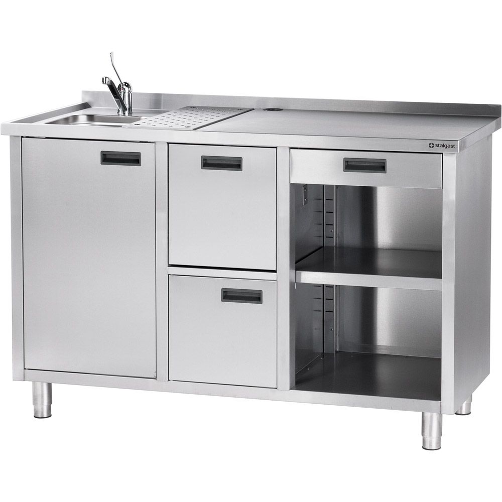 Arbeitstisch für Kaffeemaschine, mit Aufkantung, 1500 x 700 x 1000 mm