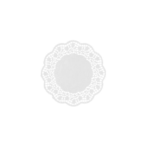 Papieruntersetzer für Teller rund Ø 15 cm weiß, VPE= 2000 Stück (20x 100)
