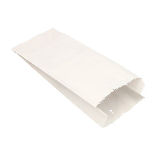 Papierfaltenbeutel, Cellulose, gefädelt 35 x 15 x 7 cm weiß Füllinhalt 2,5 kg, VPE= 1000 Stück (1x 1000)