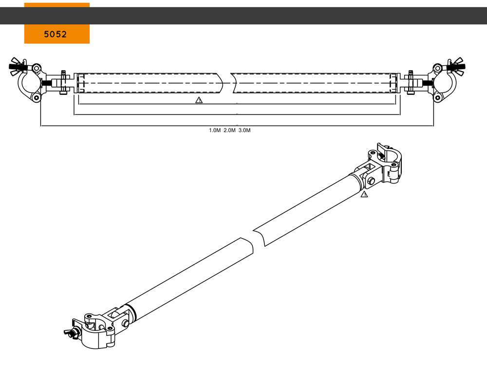 Cornerbrake mit Trussaufnehmer 3m