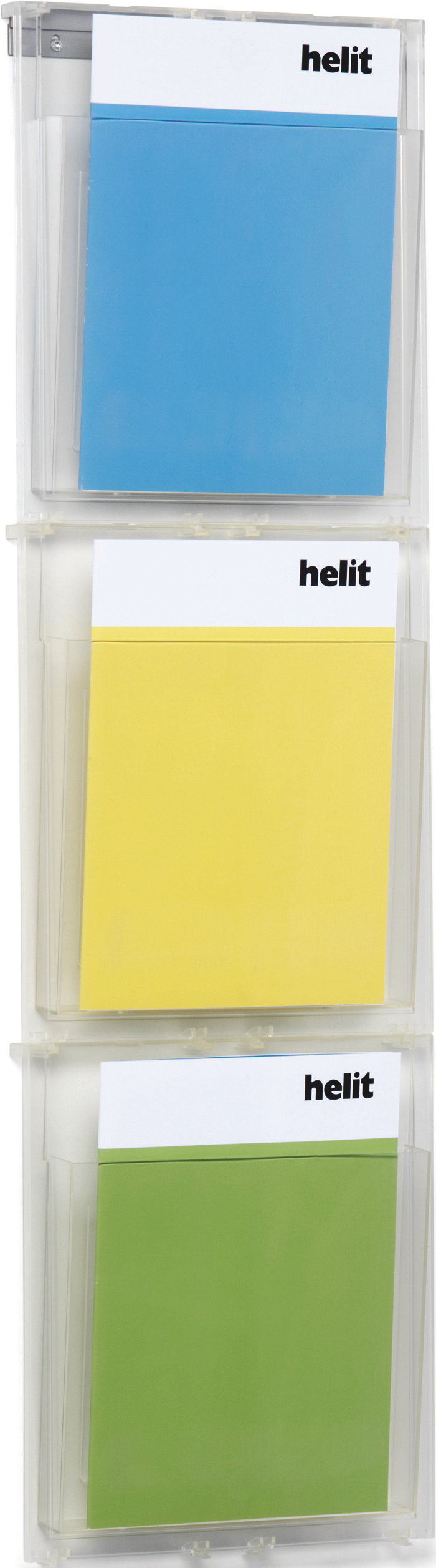 helit © Wand Display 3 Taschen A4 hoch