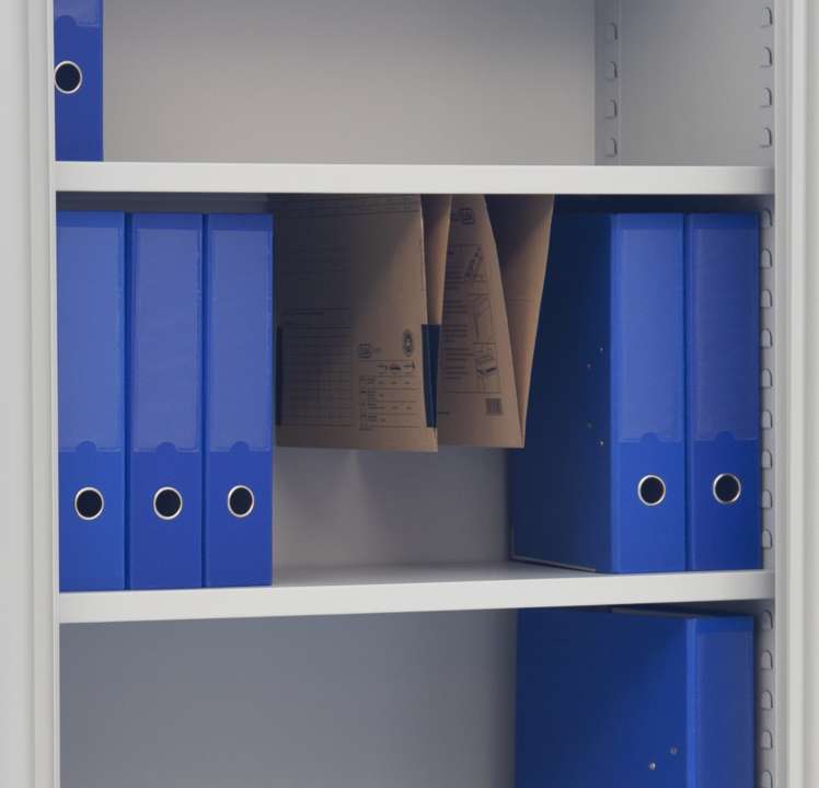 Flügeltürenschrank ECO mit 4 Fachböden Breite 120cm - Höhe 195cm