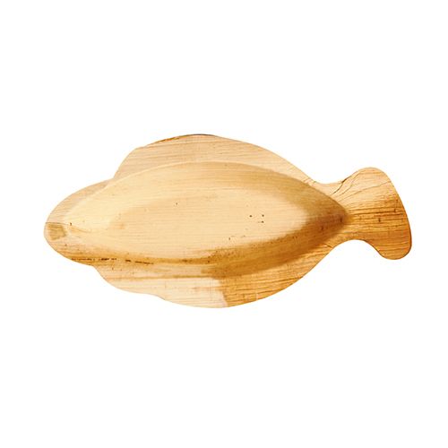 Palmblatt Teller "pure", Fischform 24 x 11 cm, VPE= 100 Stück (4x 25)