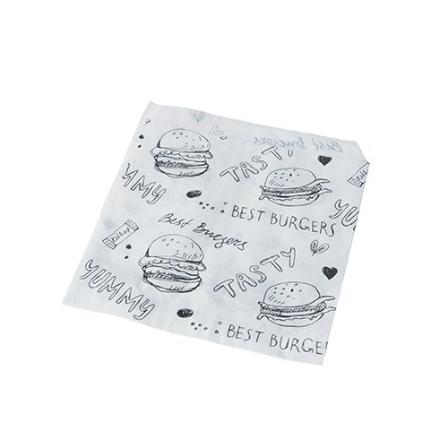 Burger-Tüten 13 x 13 cm weiß, VPE= 1000 Stück (1x 1000)