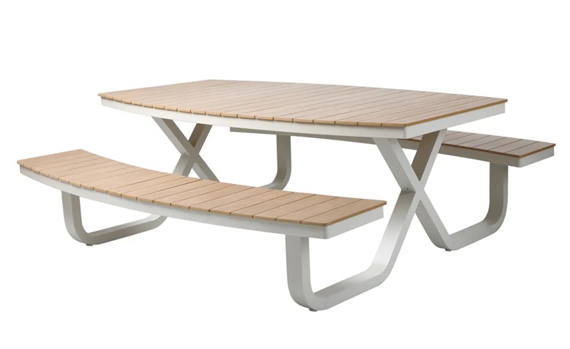 Picknicktisch Buddy 200 x 217 cm, Polywood Sand