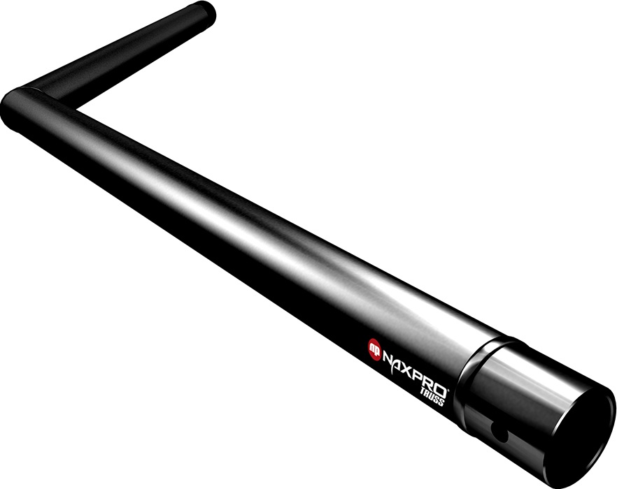 Naxpro-Truss FD 21 C23 135° 2 Weg Winkel RAL9005 - Schwarz - Seidenmatt