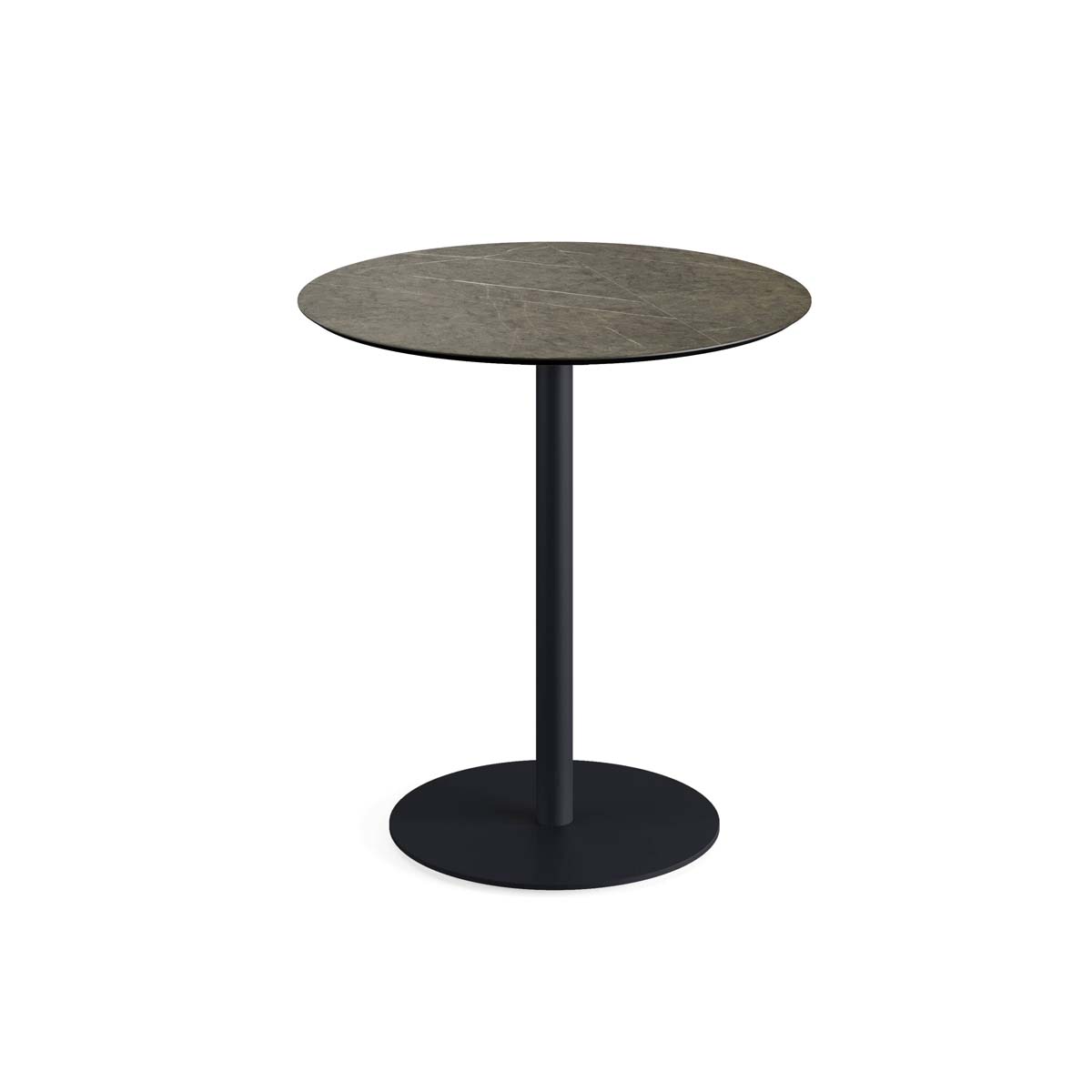 Urban Terrassentisch HPL Ø70 cm - Gestell Schwarz 