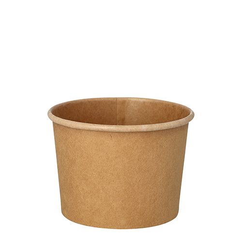 Suppenbecher To Go, Pappe 350 ml, braun, VPE= 500 Stück (20x 25)