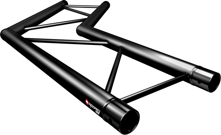 Naxpro-Truss FD 22 C23H 135° 2 Weg Winkel RAL9005 - Schwarz - Seidenmatt