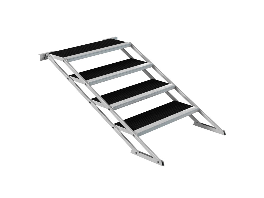 Treppe variabel 60-100cm vier Stufen für GT Stage Deck
