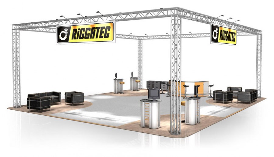 Messestand Traverse FD 34 - 12 x 10 m