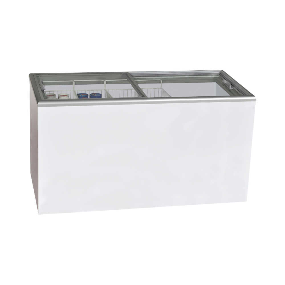 Impuls-Tiefkühltruhe KBS 68 G mit Glasschiebedeckeln, 602 Liter, -16°C bis -23°C, 1804mm Breite