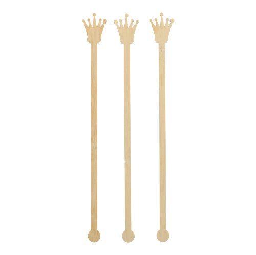 Getränke-Quirle, Bambus "pure" 20 cm "Crown", VPE= 1000 Stück (10x 100)