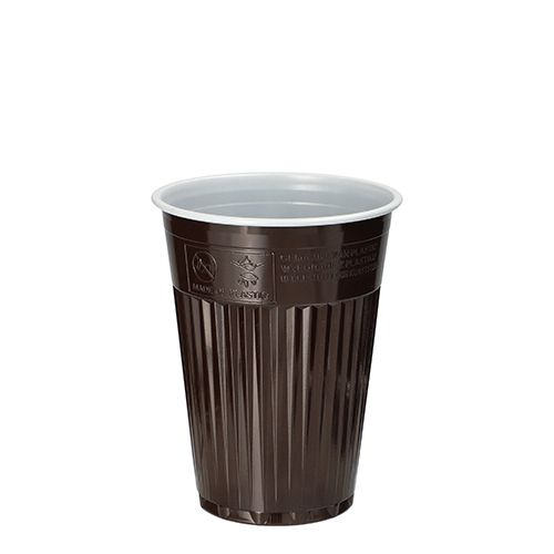 Thermo-Automatenbecher, PS 0,18 l Ø 7,03 cm x 9 cm braun/weiß, VPE= 3000 Stück (30x 100)