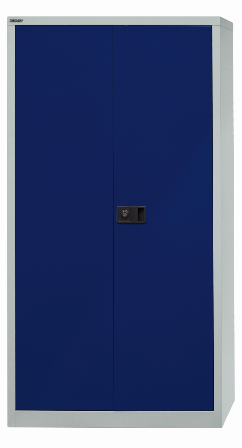 Bisley Flügeltürenschrank Universal - 3 verzinkte Fachböden 40cm Tiefe