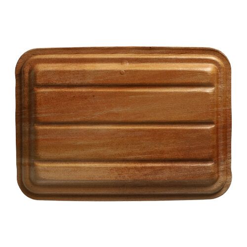 Palmblatt Deckel für Schalen, eckig, "pure", 18,7 x 26 cm, VPE= 125 Stück (5 x 25)