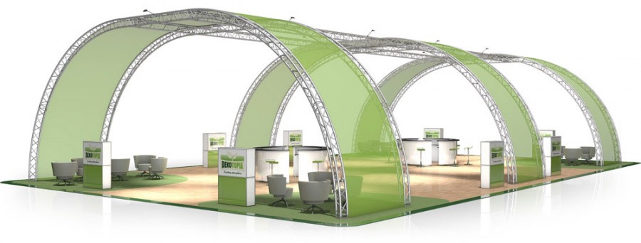 Messestand Traverse FD 33 - 21 x 13 m