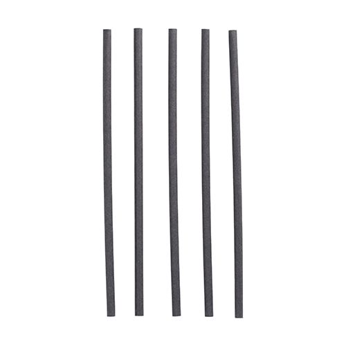 Papierstrohhalme Ø 6 mm x 20 cm schwarz, VPE= 1000 Stück (10x 100)