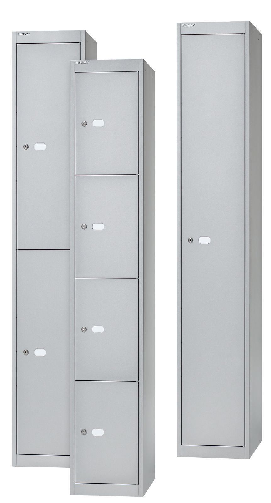 Bisley Garderobenschrank Office mit 1 Abteil und 2 Fächer - 305mm Tiefe