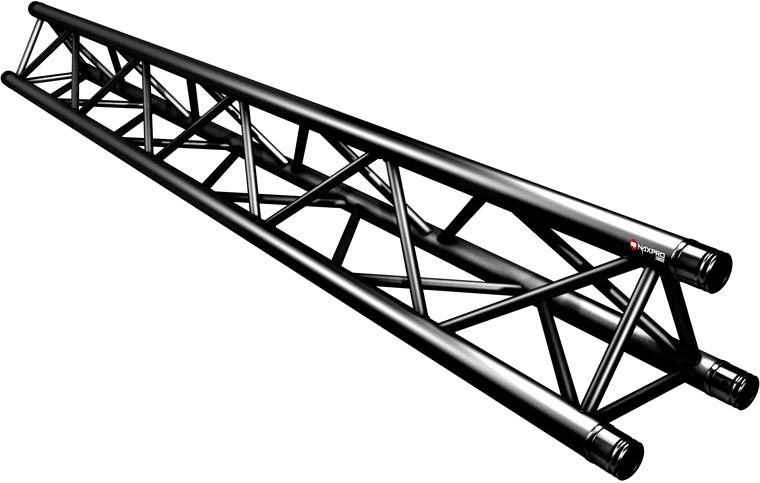 Naxpro-Truss FD 33 Strecke 250 cm RAL9005 - Schwarz - Seidenmatt
