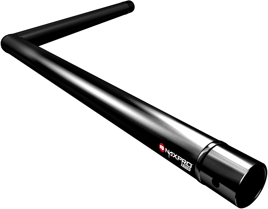 Naxpro-Truss FD 21 C22 120° 2 Weg Winkel RAL9005 - Schwarz - Seidenmatt